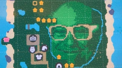 Jugador de Animal Crossing: New Horizons crea a Danny DeVito en el mapa de su isla