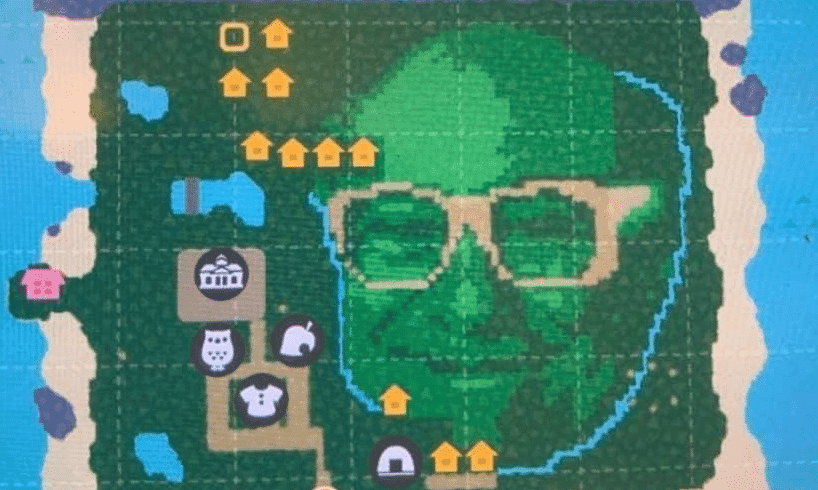 Jugador de Animal Crossing: New Horizons crea a Danny DeVito en el mapa de su isla