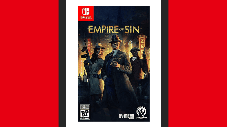 Así luce la portada americana de Empire of Sin para Nintendo Switch