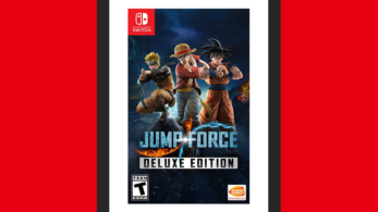 Este es el boxart occidental de Jump Force: Deluxe Edition para Nintendo Switch