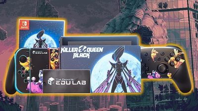 Liquid Bit Games está haciendo un sorteo para profesores cuyo premio es esta Nintendo Switch temática de Killer Queen Black