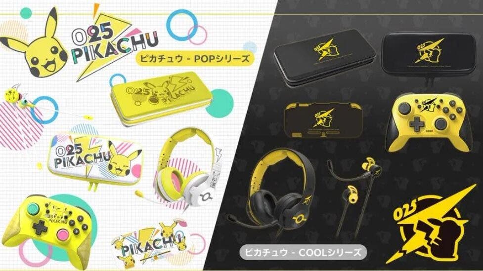 Nuevos accesorios de Pikachu y mini mandos HORI para Switch llegarán el próximo mes de julio a Japón