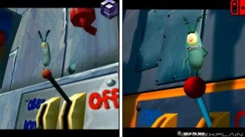Estos vídeos comparan las versiones de SpongeBob SquarePants: Battle for Bikini Bottom – Rehydrated en Game Cube y Nintendo Switch