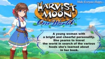 Harvest Moon: One World presenta a su protagonista femenina
