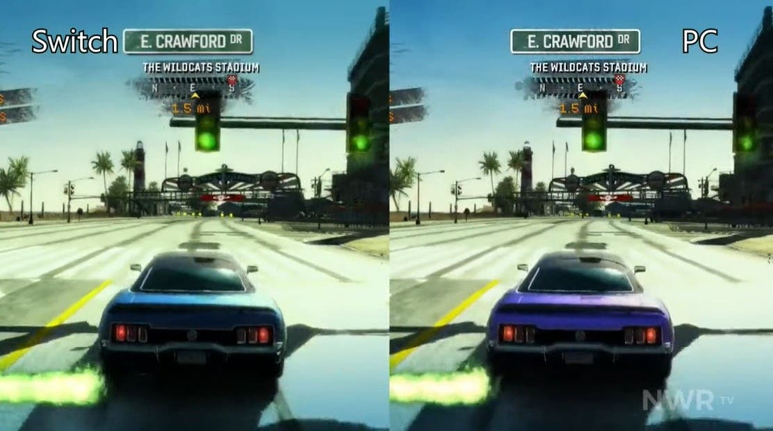 Comparativa en vídeo de Burnout Paradise Remastered: Nintendo Switch vs. PC