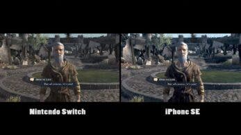 Este vídeo compara las versiones de The Elder Scrolls: Blades en Nintendo Switch y en el iPhone SE