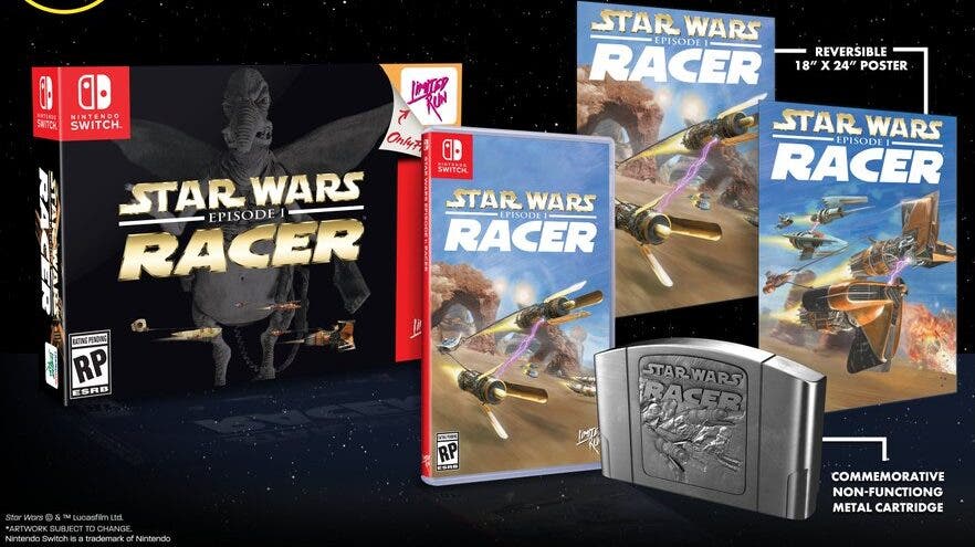 Star Wars Episode I: Racer confirma dos ediciones físicas para Nintendo Switch