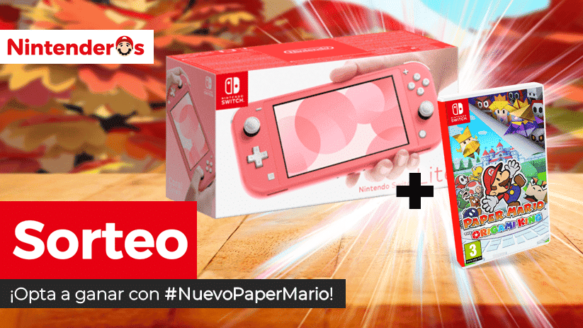 [Act.] ¡Sorteamos una Nintendo Switch Lite + Paper Mario: The Origami King!