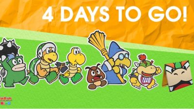 Nintendo comparte un arte de cuenta regresiva para el estreno de Paper Mario: The Origami King