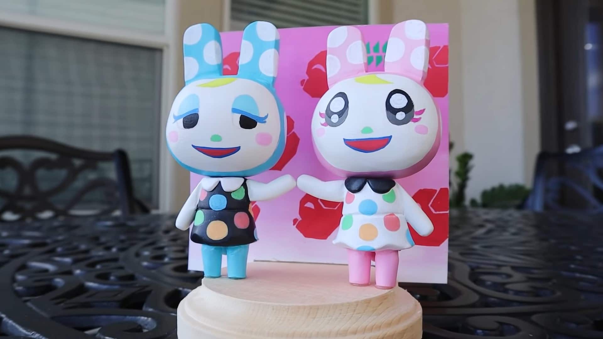 Vídeo: Mira cómo se crearon estas figuras de arcilla de Lali y Natacha de Animal Crossing
