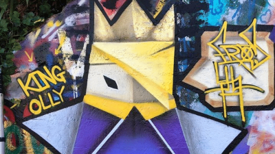 Artista crea un genial grafiti para homenajear a Paper Mario: The Origami King