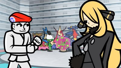 Esta animación muestra cómo sería un nivel de Rhythm Paradise en Pokémon Diamante y Perla