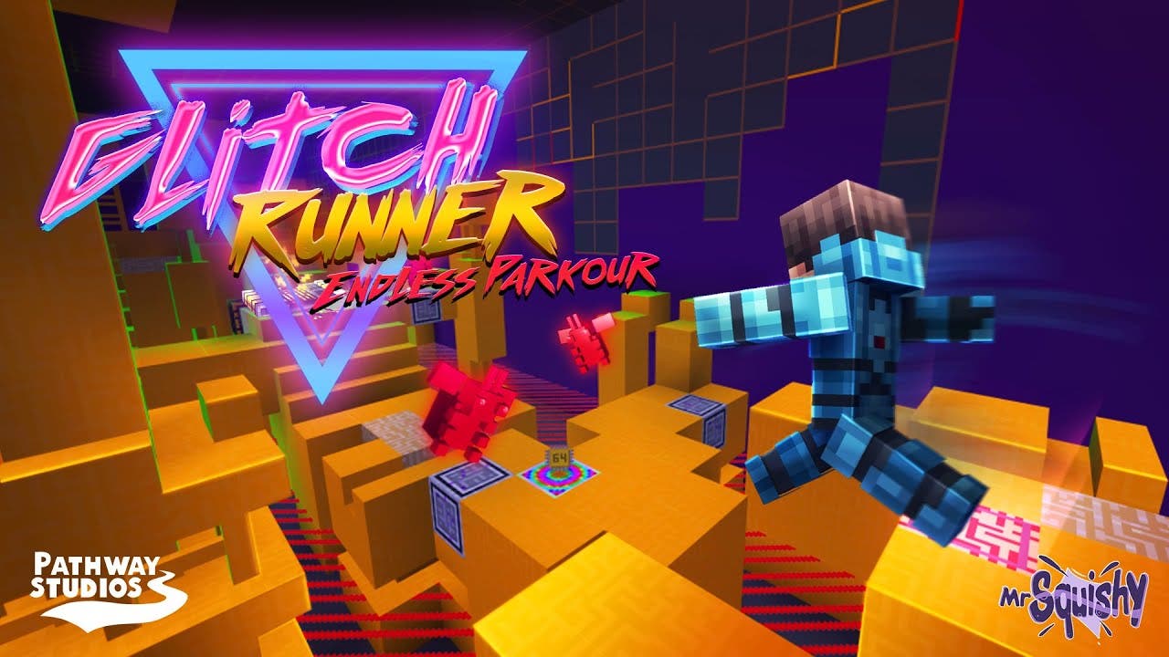 El mapa Glitch Runner está disponible gratis en Minecraft Marketplace