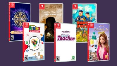 ¿Quién quiere ser millonario?, Agatha Christie: The ABC Murders, The Bluecoats, Professor Rubik’s Brain Fitness, My Universe: School Teacher, Fashion Boutique, Cooking Star Restaurant, My Baby y Pet Clinic: Cats & Dogs llegarán a Nintendo Switch