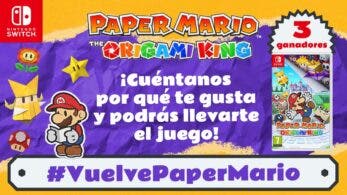 Nintendo España sortea 3 copias de Paper Mario: The Origami King con #VuelvePaperMario