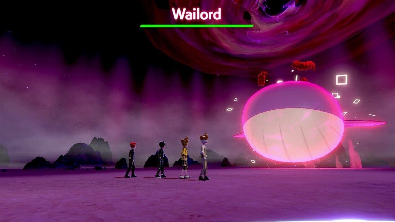 Tasa de aparición de Wailord variocolor en el nuevo evento del Área Silvestre de Pokémon Espada y Escudo