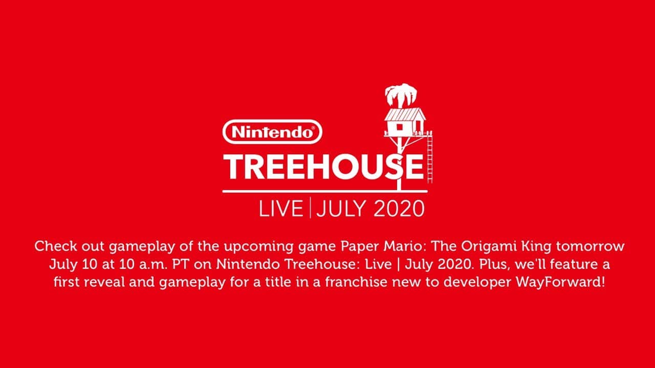 Anunciado Nintendo Treehouse: Live para el 10 de julio con Paper Mario: The Origami King y más