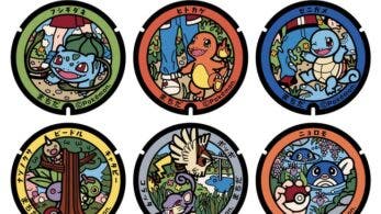 Estas son las nuevas tapas de alcantarilla decoradas con diseños de Pokémon instaladas en las calles de Machida, cerca de Tokio
