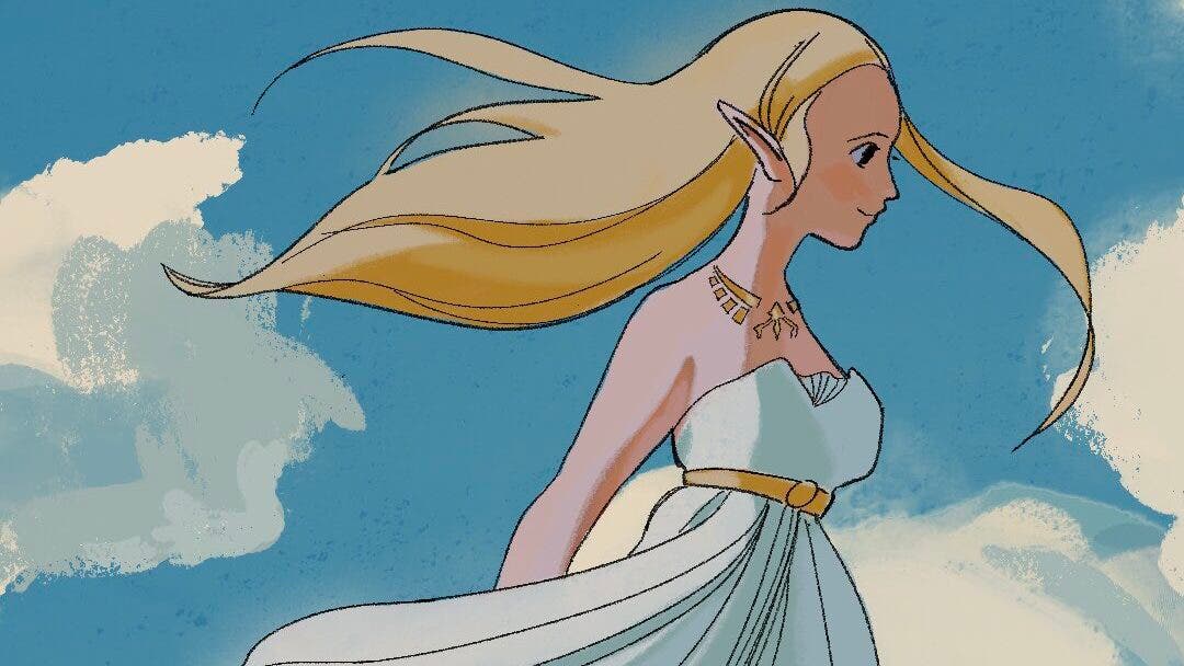 Fan imagina con este genial póster una película de Zelda: Breath of the Wild al estilo Ghibli