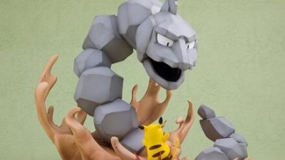 Se comparten nuevas imágenes de las figuras de Gengar y Pokémon fantasmas y Onix vs. Pikachu de Kotobukiya