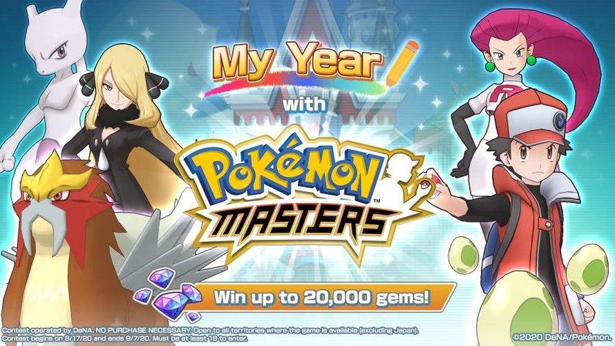 Un nuevo concurso de arte de Pokémon Masters tendrá lugar del 17 de agosto al 7 de septiembre
