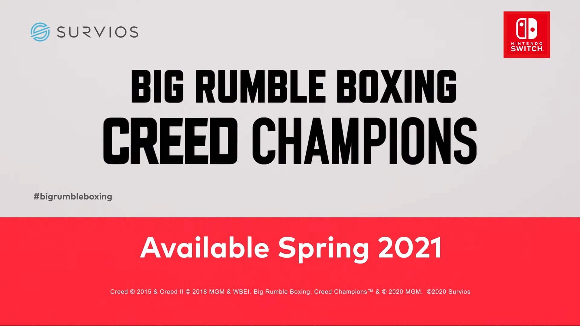 Big Rumble Boxing Creed Champions llega en la primavera de 2021 a Nintendo Switch
