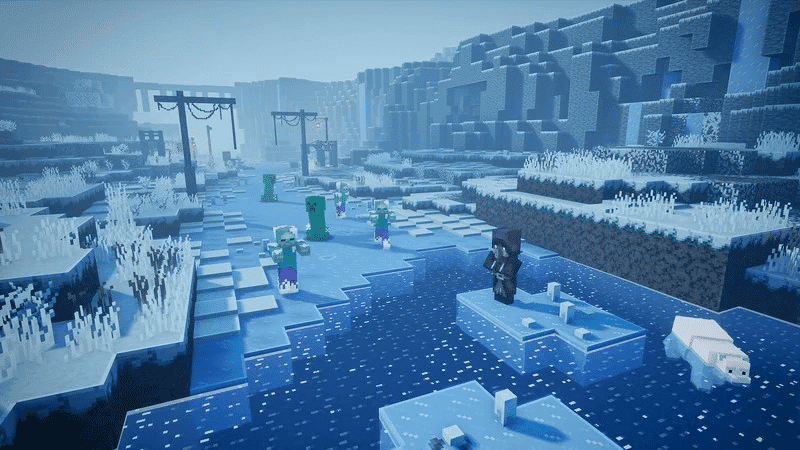 Minecraft Dungeons estrena gameplay oficial del DLC Creeping Winter