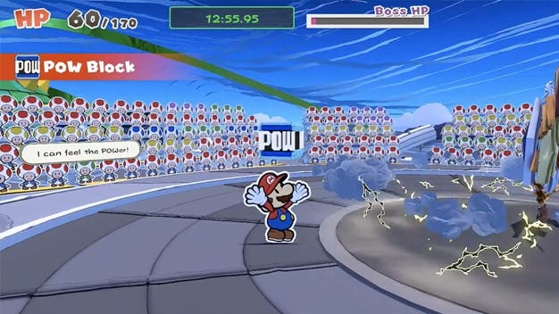 Hay un glitch con el bloque POW en Paper Mario: The Origami King que puede congelar el juego