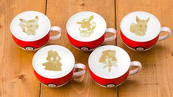 Los Pokémon Café de Japón ofrecen tazas de café con la forma del Pokémon que elijamos moldeado en su espuma
