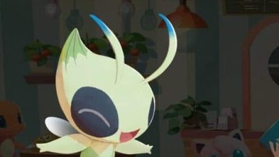 Celebi debuta como cliente especial en Pokémon Café Mix