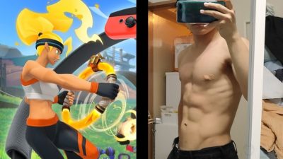 Otaku sorprende con su espectacular cambio físico tras medio año jugando a Ring Fit Adventure