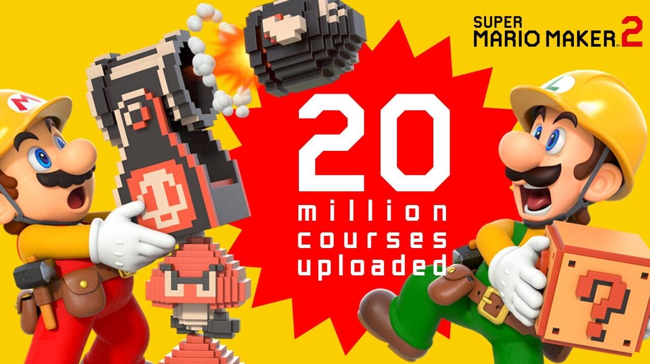 Ya se han creado más de 20 millones de niveles en Super Mario Maker 2