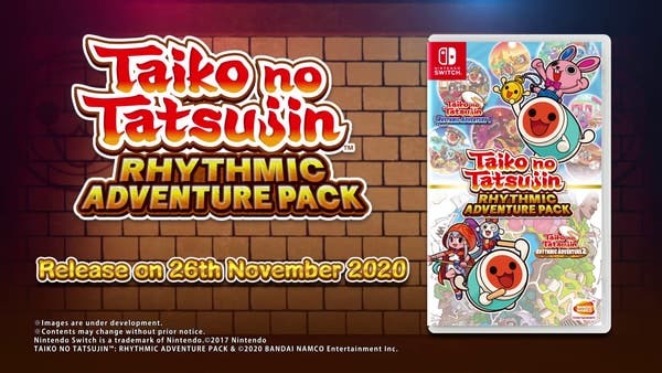 Taiko no Tatsujin: Rhythmic Adventure Pack se lanza el 26 de noviembre en Japón y el sudeste asiático