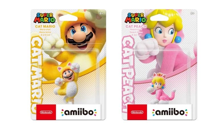 Anunciados los amiibo de Mario y Peach felinos: disponibles el 12 de febrero de 2021