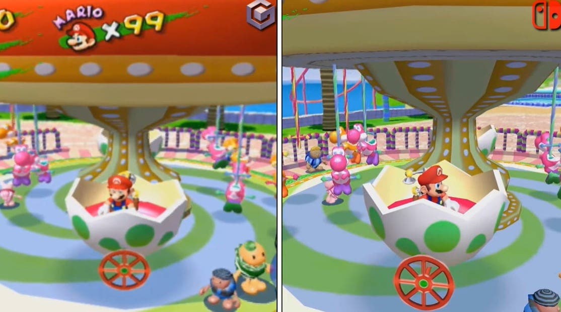 Comparativa en vídeo de Super Mario Sunshine: GameCube vs. Super Mario 3D All-Stars en Nintendo Switch