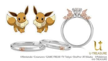 U-Treasure lanza estos anillos de boda de Eevee en Japón