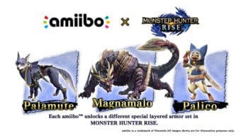 Conoce las tiendas que venderán los amiibo de Monster Hunter Rise de forma exclusiva en América, Europa y Canadá