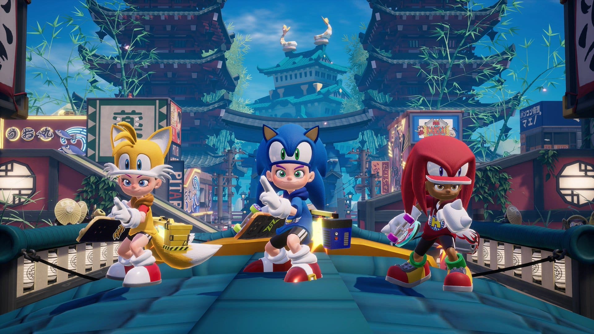Gameplay oficial de la colaboración de Ninjala con Sonic