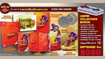 Shantae para Nintendo Switch también contará con esta edición de coleccionista