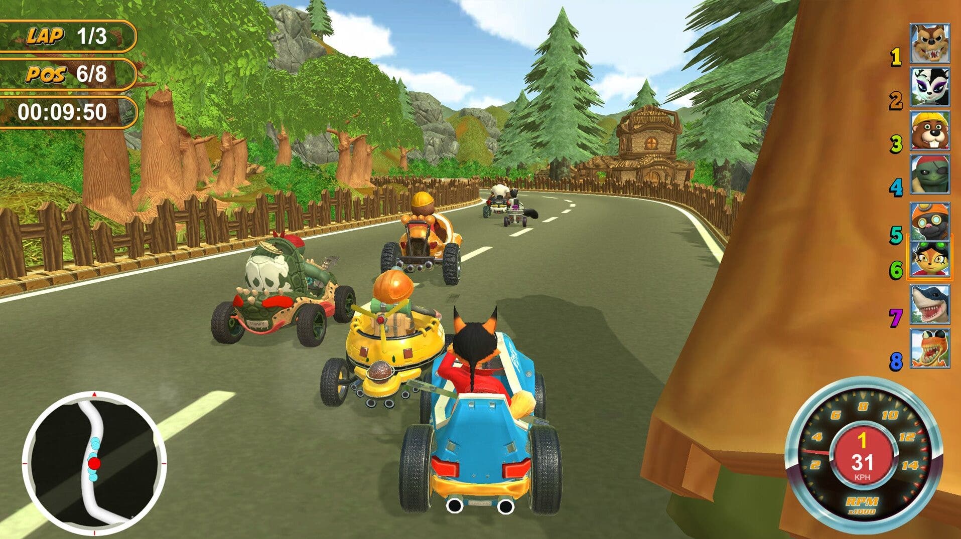 Minorista lista el juego de carreras de karts Renzo Racer para Nintendo Switch