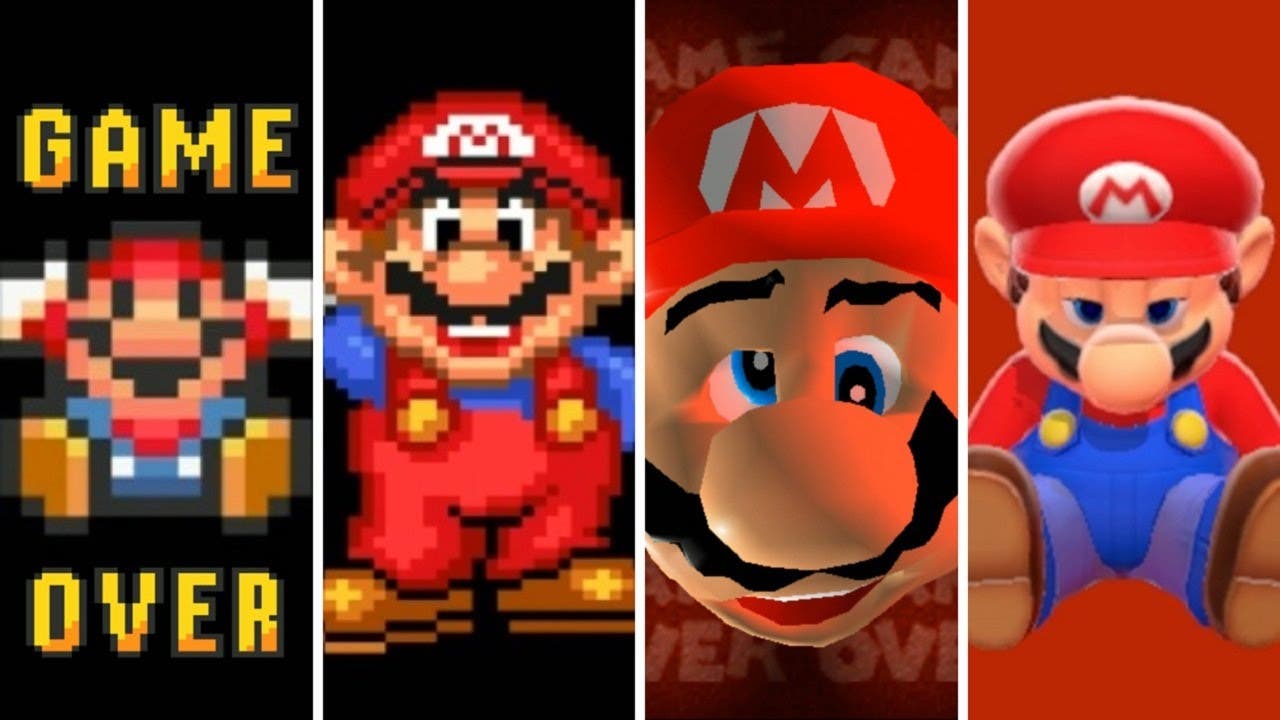 Un vistazo a la evolución de los Game Over en los videojuegos de la saga Super Mario Bros