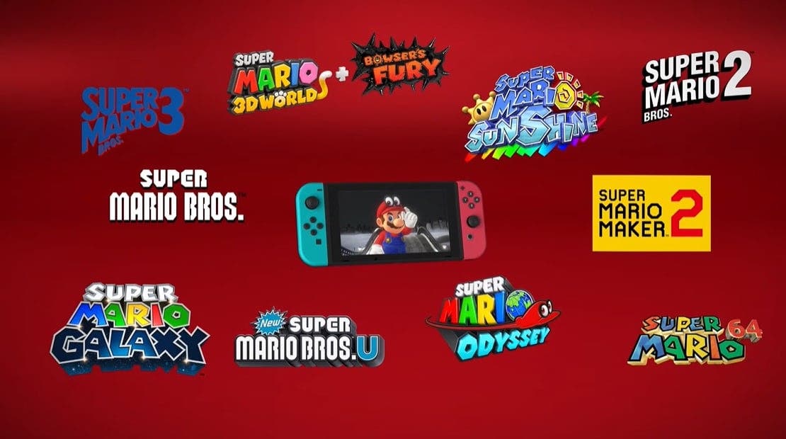 Nintendo repasa en este nuevo tráiler varios juegos de Super Mario para Switch