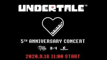 Un concierto por el 5º aniversario de Undertale tendrá lugar en Japón de forma online el próximo 15 de septiembre