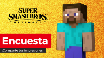[Encuesta] ¿Qué te parece Steve como personaje DLC de Super Smash Bros. Ultimate?