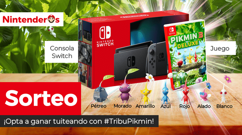 [Act.] ¡Sorteamos una Nintendo Switch + Pikmin 3 Deluxe!