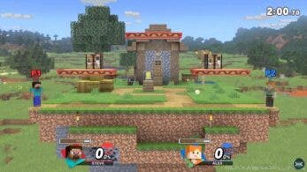 Este vídeo muestra los 6 biomas de Minecraft junto con el campo de batalla y las formas omega en Super Smash Bros. Ultimate