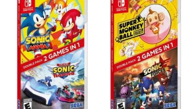 Los packs dobles de Sonic Mania + Team Sonic Racing y Sonic Forces + Super Monkey Ball: Banana Blitz HD ya están disponibles en Nintendo Switch