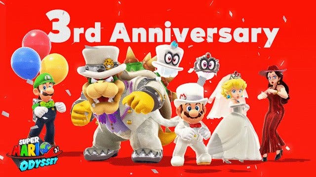 Super Mario Odyssey cumple hoy 3 años en el mercado y Nintendo lo celebra con este mensaje