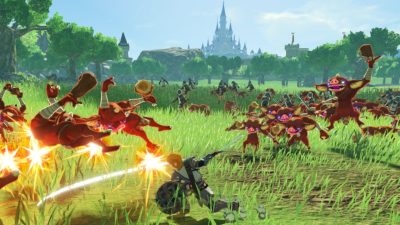 La cuenta oficial japonesa de Hyrule Warriors: La era del cataclismo en Twitter comparte imágenes de los Guardianes y Link