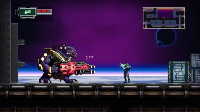Así luce la acción de desplazamiento lateral de Outpost Delta en Nintendo Switch